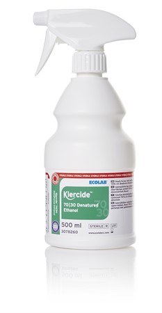 Klercide 70/30 Denatured Ethanol Sterile 12x500ML Spray